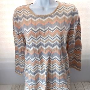 Alfred Dunner Chevron Knit Sweater